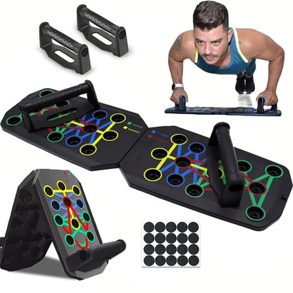 Ultimate Portable Push-Up Board Set - Foldable Fitness Equipment for Total Body Strength Training!